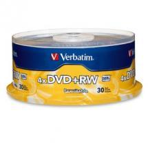 Verbatim DVD+RW 4.7GB 30Pk Spindle 4x