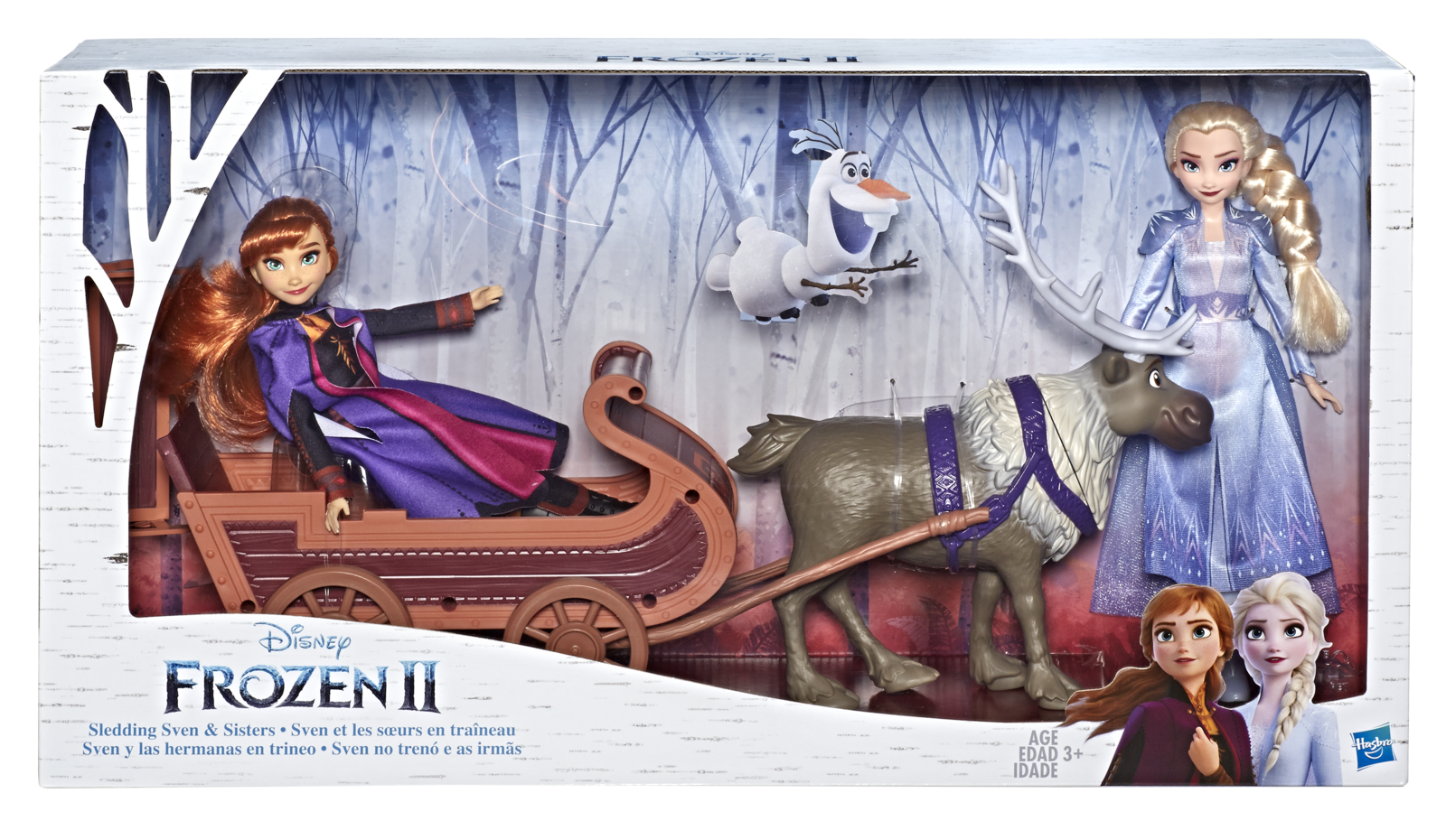 Frozen II: Sledding Sven & Sisters - Doll Playset