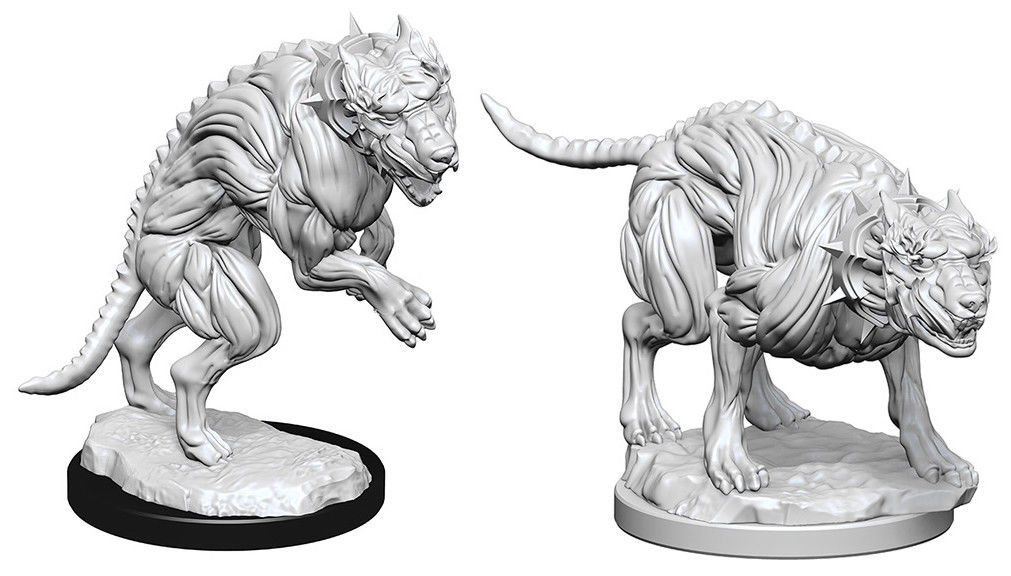 Pathfinder Deep Cuts: Unpainted Miniature Figures - Hell Hounds image