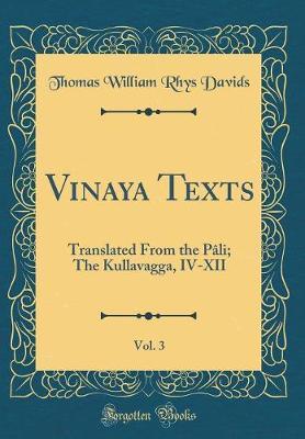 Vinaya Texts, Vol. 3 by Thomas William Rhys Davids image