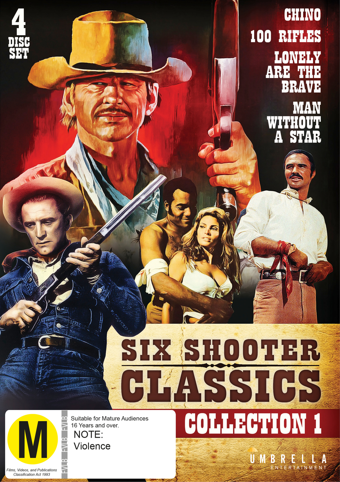Six Shooter Classic Westerns Collection - Vol 1 on DVD image