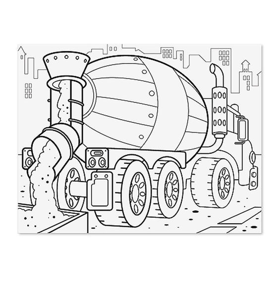 Melissa & Doug: Jumbo Vehicles Colouring Pad image