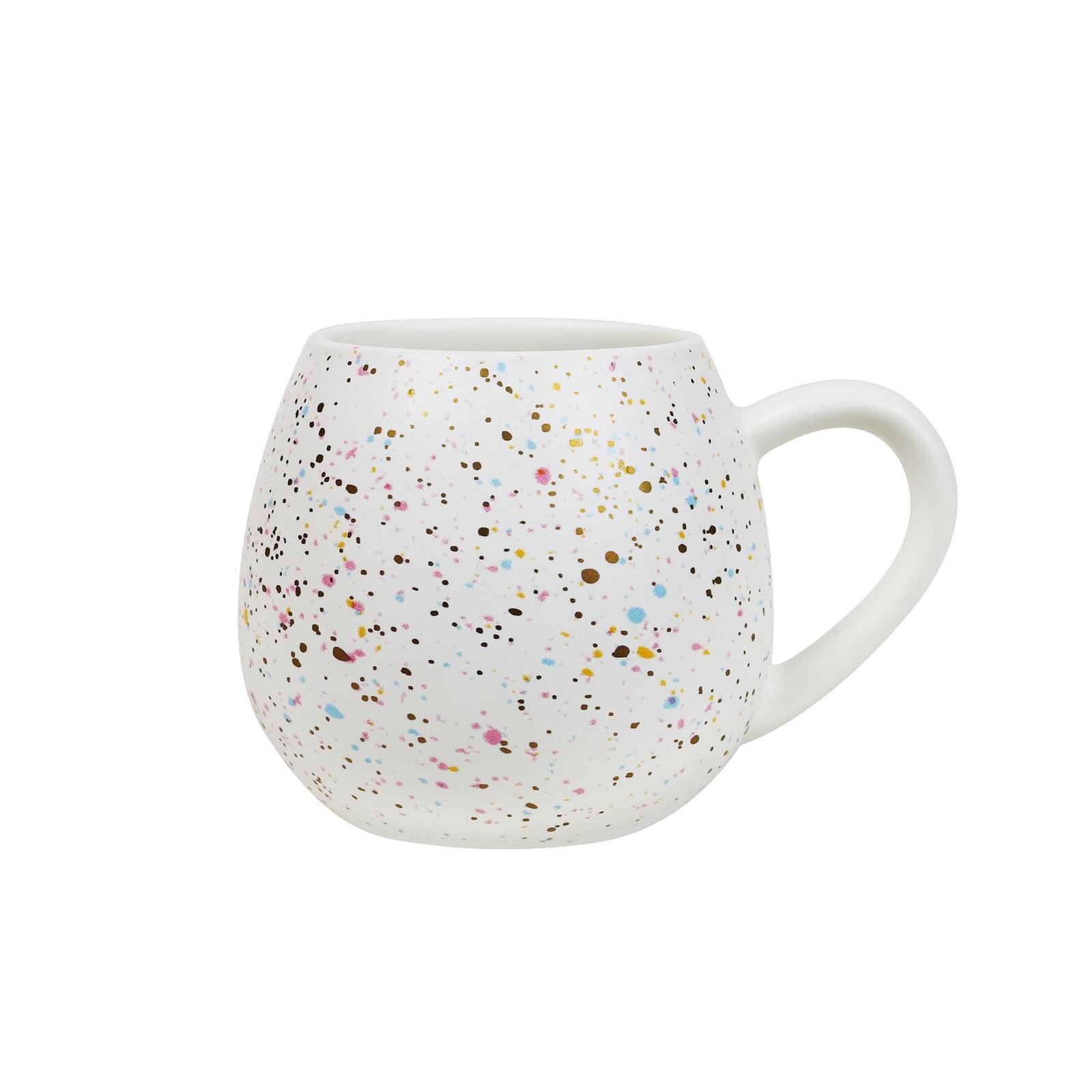 Mini Hug Me Mug - Rainbow & Gold Splatter image