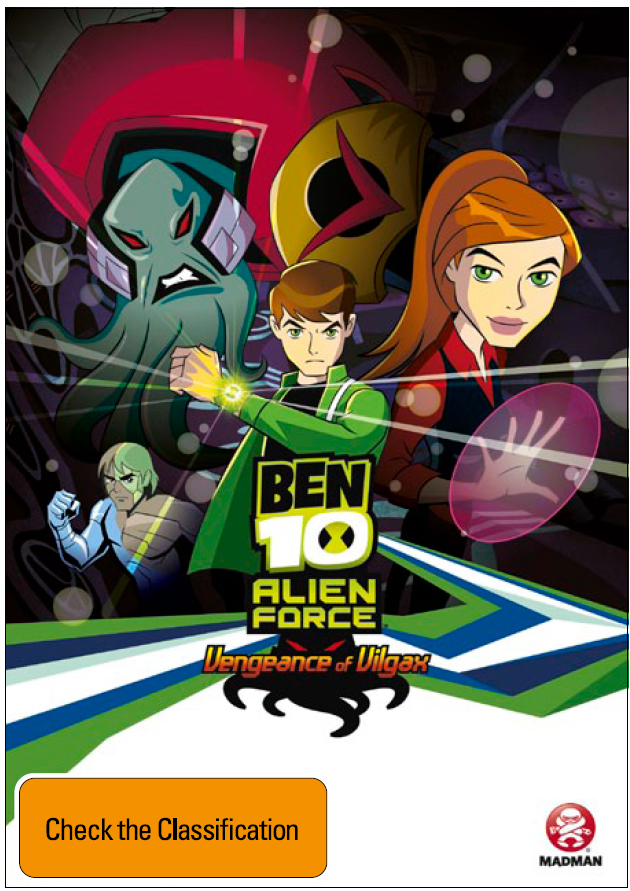 Ben 10: Alien Force - The Vengeance of Vilgax on DVD