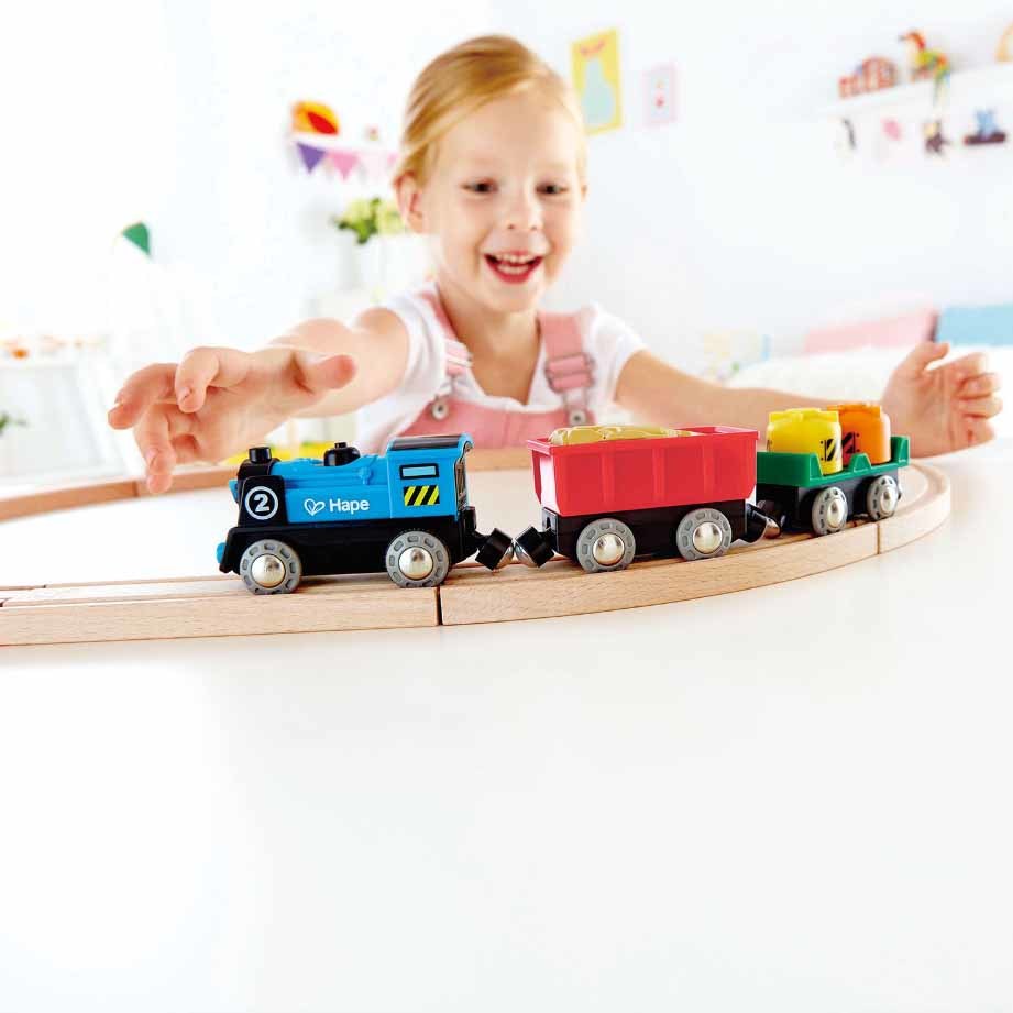 Hape: Battery Powered Rolling Stock Set image