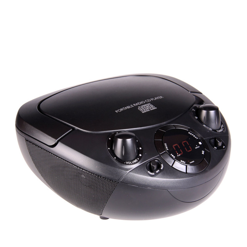CD BOOMBOX WITH AM/FM Radio BLACK image