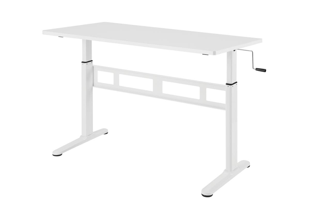 Buy Ergolux WindUp Height Adjustable Sit Stand Desk (White) at Mighty