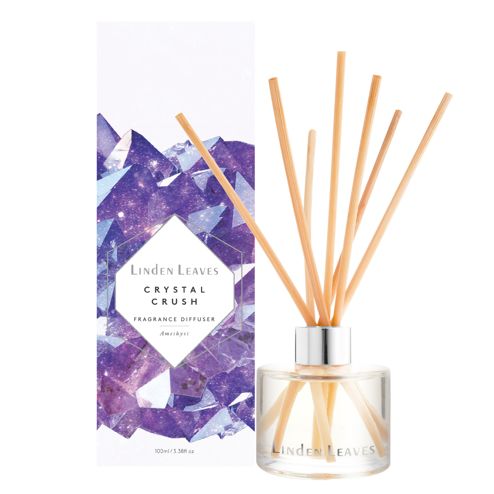 Linden Leaves Crystal Crush Diffuser - Amethyst image