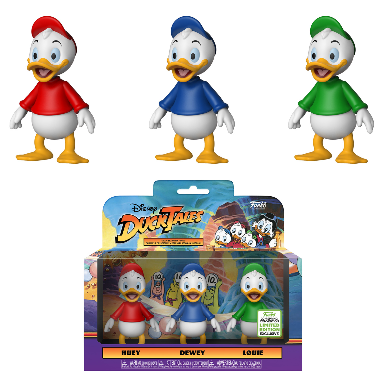 Duck Tales: Triplets - Action Figure 3-Pack