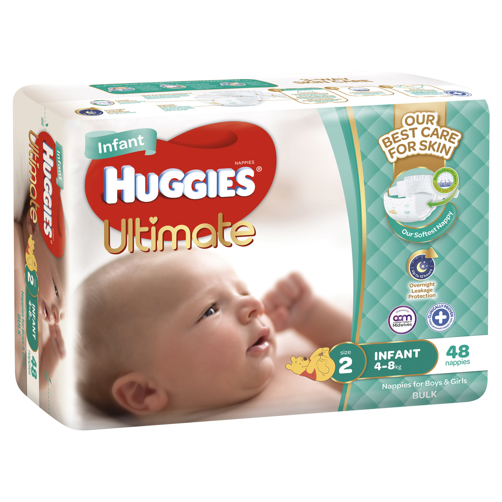 Huggies Ultimate Nappies Bulk - Infant 4-8kg (48) image