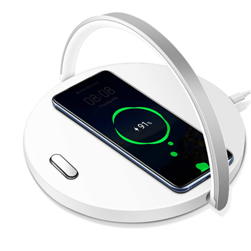 light with wireless charger