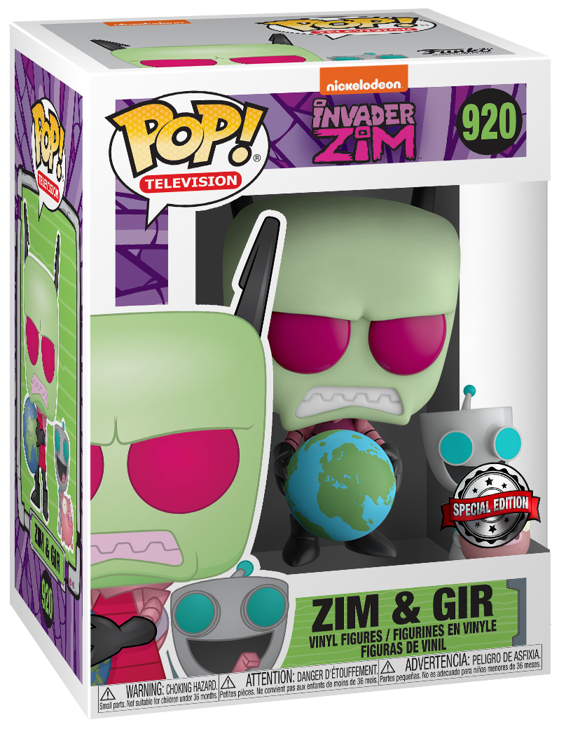 Invader Zim - Zim & Gir - Pop! Vinyl Figure image