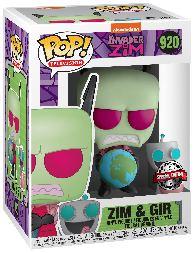 Invader Zim - Zim & Gir - Pop! Vinyl Figure