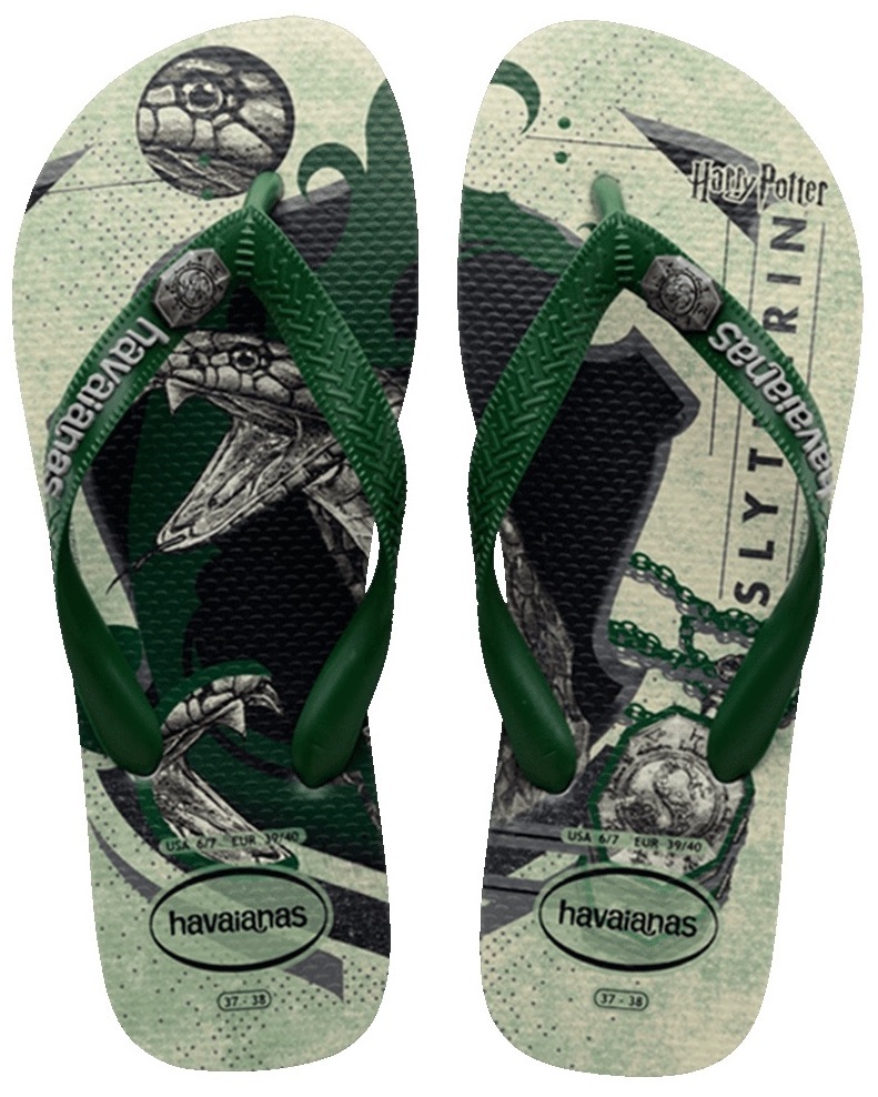 Havaianas: Top Harry Potter Flip Flops - Slytherin (Size: 39/40) | at  Mighty Ape NZ