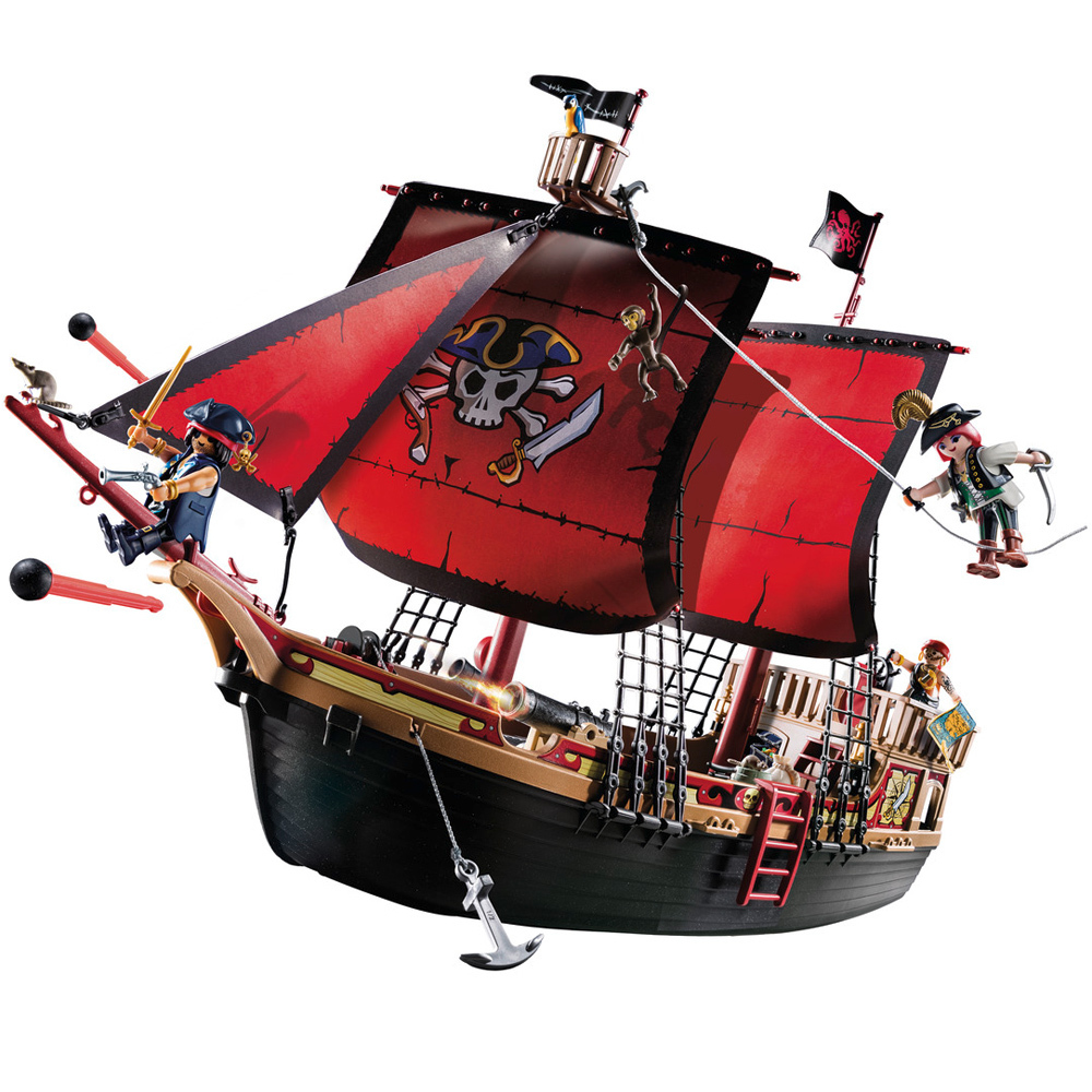 Playmobil Skull Pirate Ship Toy at Mighty Ape Australia