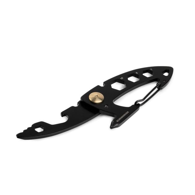 W+W 6 In 1 MultiTool Carabiner Black at Mighty Ape NZ