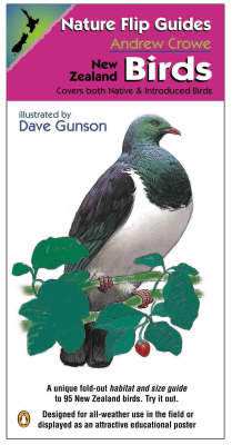 Nature Flip Guides: New Zealand Birds: Covers Both Native and Introduced Birds by Andrew Crowe image