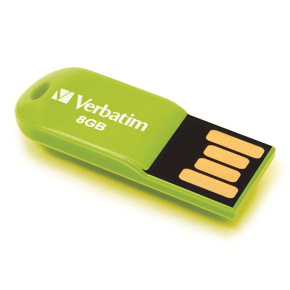 Verbatim Store'n'Go Micro USB Drive - 8GB (Eucalyptus Green) image