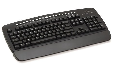 Belkin Multimedia USB Keyboard Black image