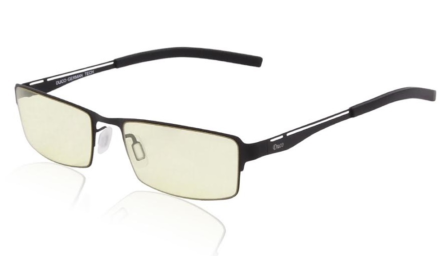 Duco Ergonomic Advanced Gaming Glasses - 301 Black for PC Games image