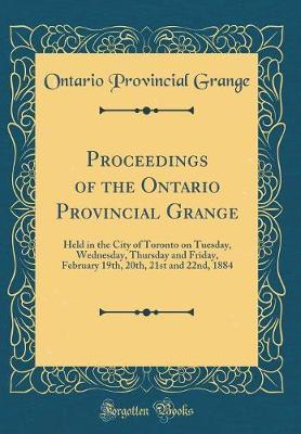 Proceedings of the Ontario Provincial Grange by Ontario Provincial Grange image