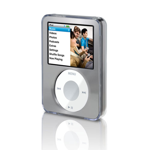 Belkin Clear Acrylic & Silver Brushed Metal Face for iPod nano 3G image