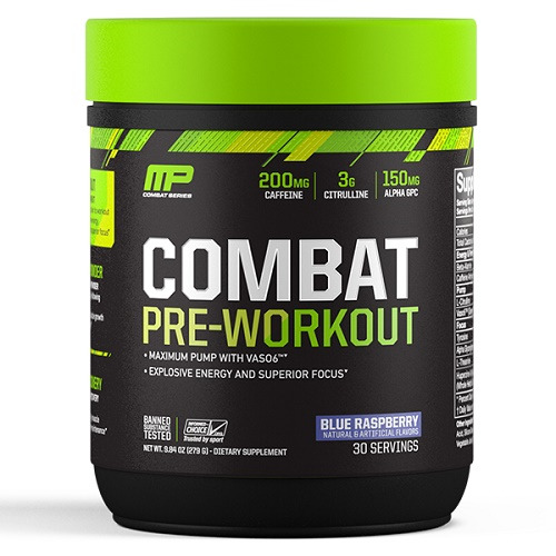 MusclePharm Combat Pre-Workout - Blue Raspberry (30 Serves) image