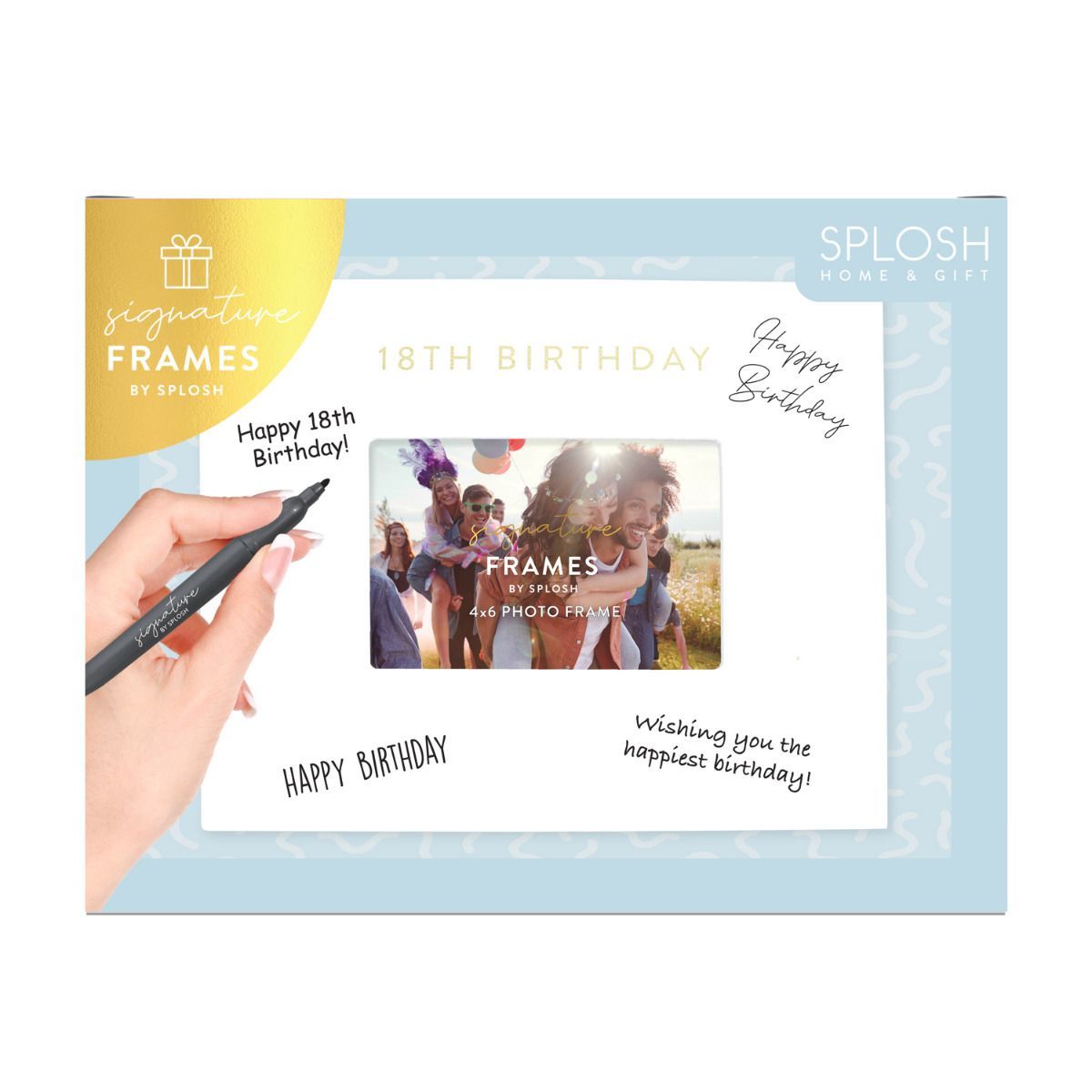 Splosh 18th Birthday Signature Frame at Mighty Ape NZ