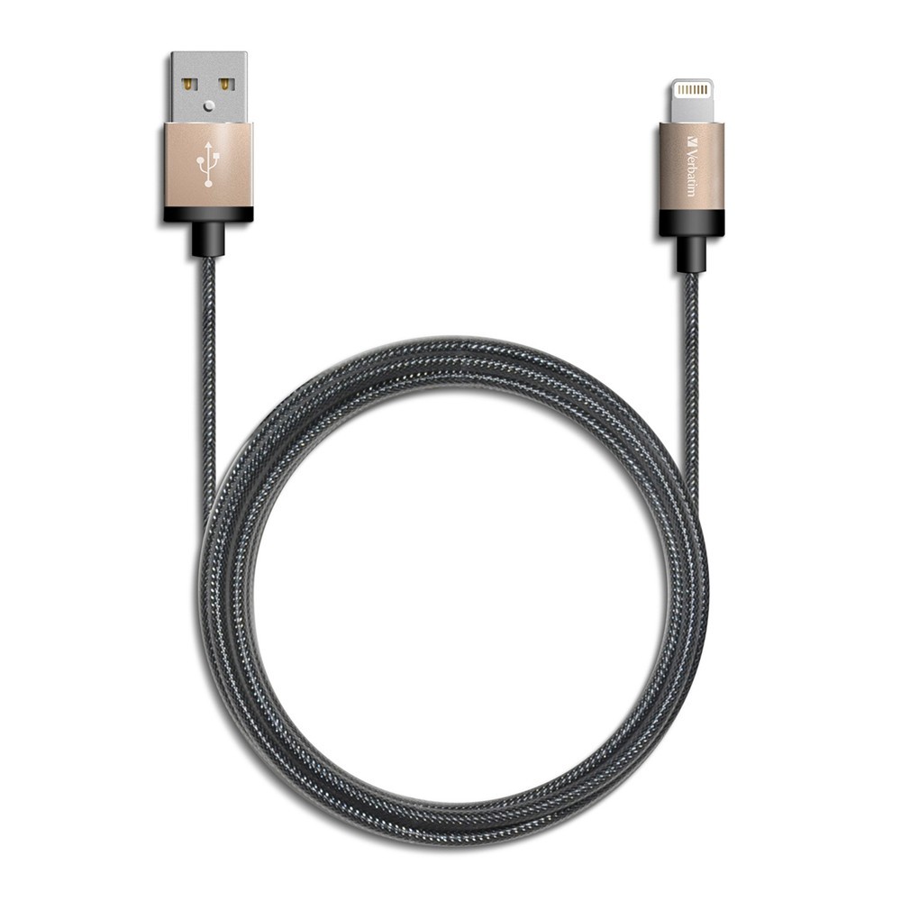 Verbatim Metallic Charge & Sync Lightning Cable - Gold