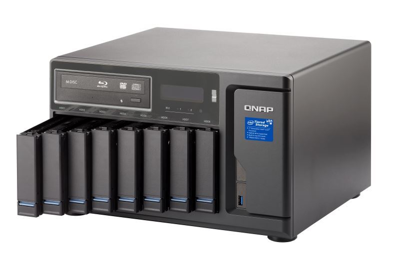 Qnap Tvs-882Br-Odd-I7-32G 8-Bay Nas (No Disk), 1 X Blu-Ray , Core I7-7700 3.6 Ghz, 32Gb, 250W