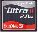 SanDisk CF Compact Flash Ultra II 2048MB (2GB) SanDisk CF Compact Flash Ultra II 2048MB (2GB)