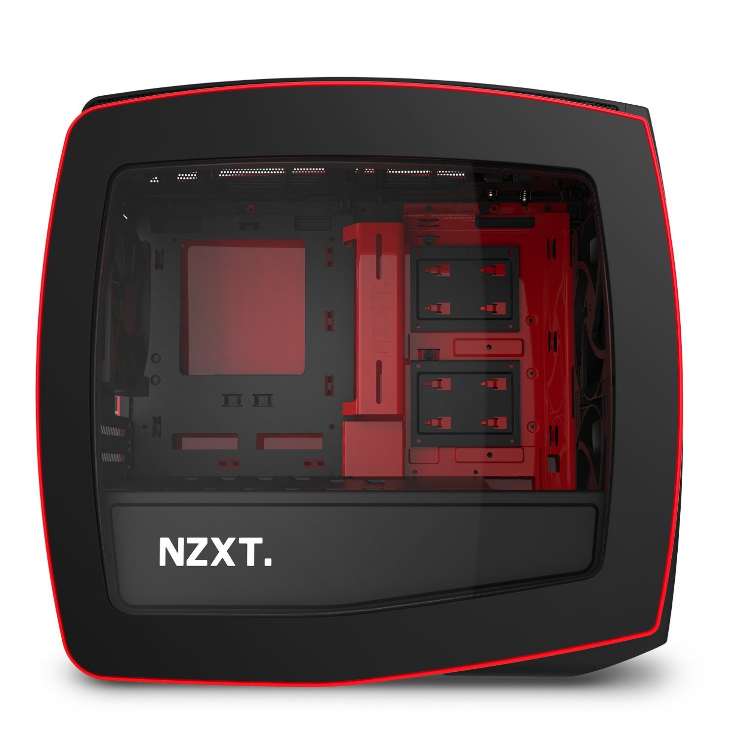 NZXT Manta Mini-ITX Case - Black/Red image