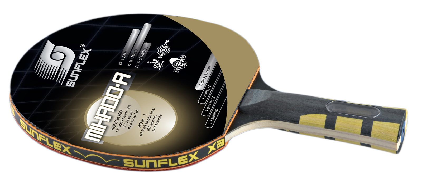 Buy Sunflex Mikado A Table Tennis Bat (10361) at Mighty Ape NZ