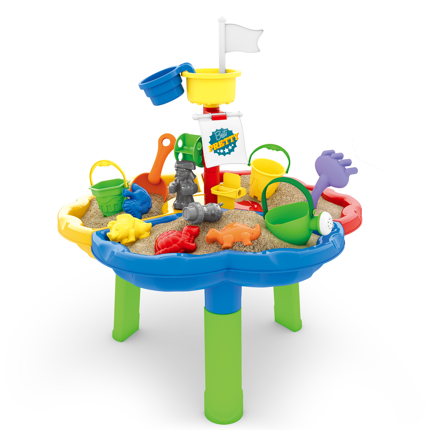 Sand Play Table & Toys 14 piece set Toy at Mighty Ape NZ