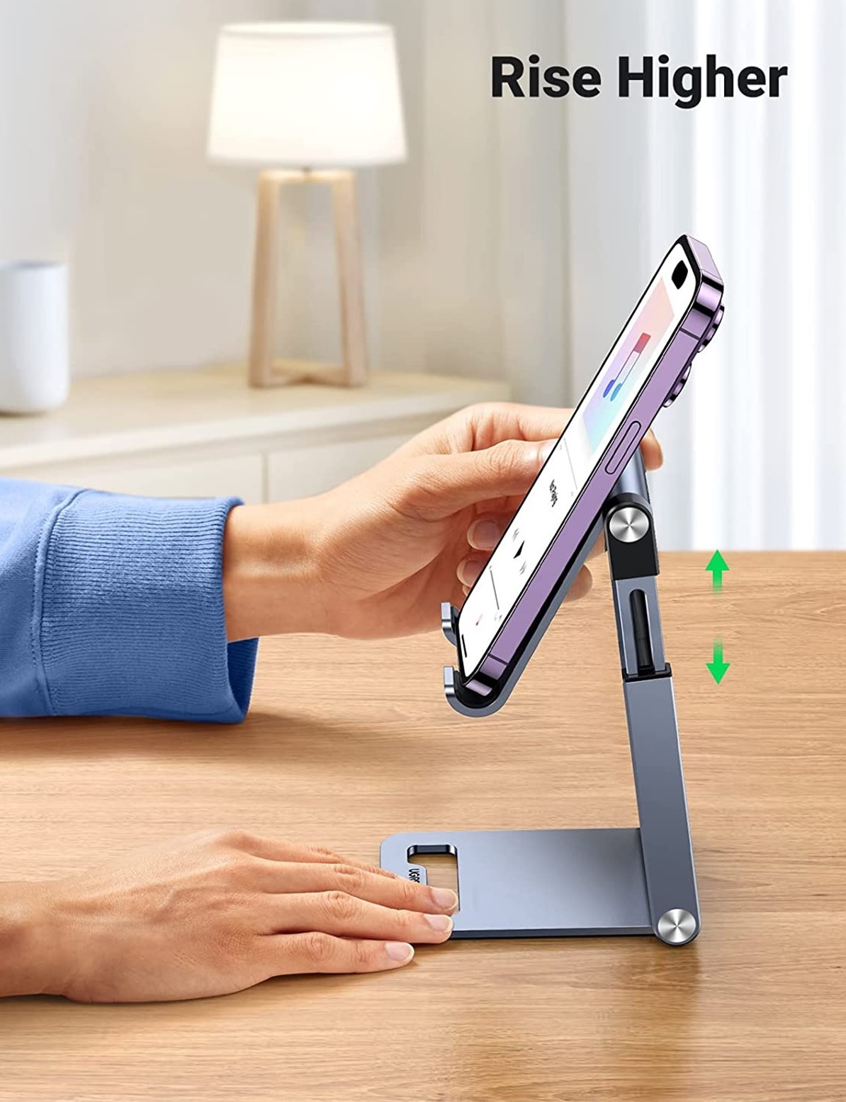 Ugreen Foldable MultiAngle Phone Stand With Height Adjustable at