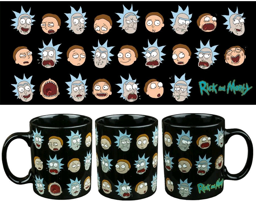 Rick and Morty Faces Mug