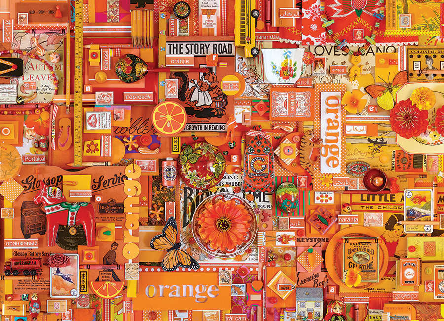 Cobble Hill: The Rainbow Project (Orange) - 1000pc Puzzle image