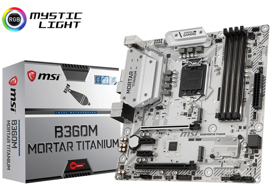 MSI B360M Mortar Titanium Motherboard