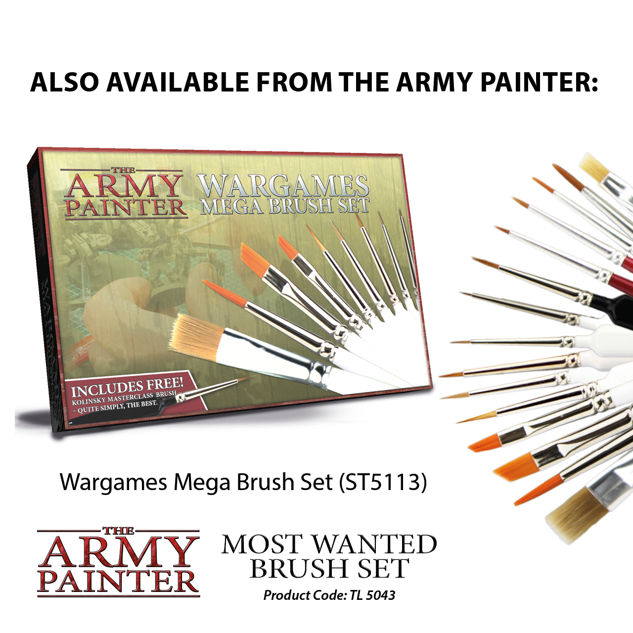 Army Painter Most Wanted Brush Set image