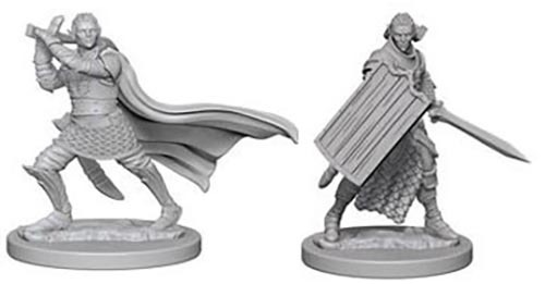Pathfinder Deep Cuts: Unpainted Miniature Figures - Elf Male Paladin image