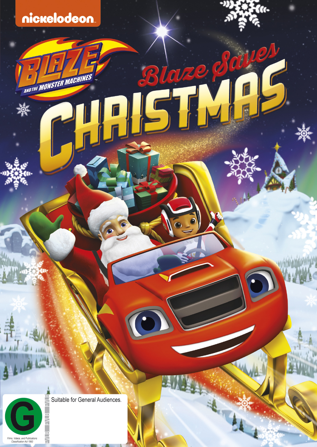 Blaze And The Monster Machines: Blaze Saves Christmas on DVD image