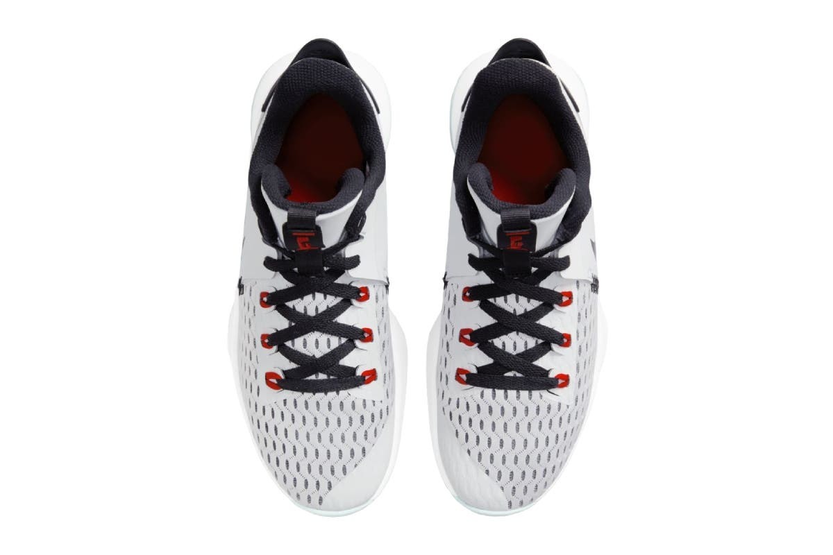 Nike Men's Lebron Witness V Basketball Shoes (Pure Platinum/BlackChile