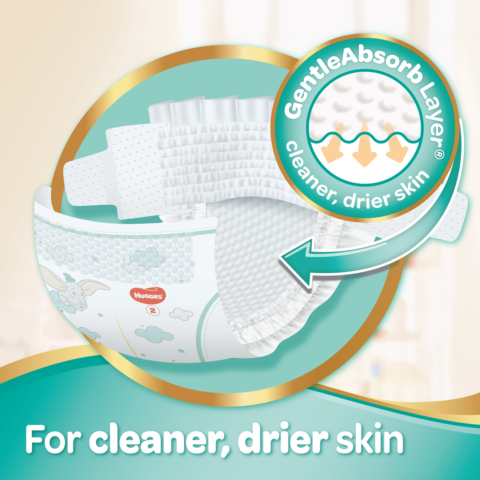 Huggies Ultimate Nappies: Jumbo Pack - Size 2 Infant (96) image