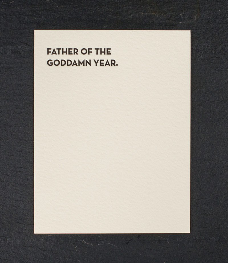 Father Of The Year – Father's Day Card image