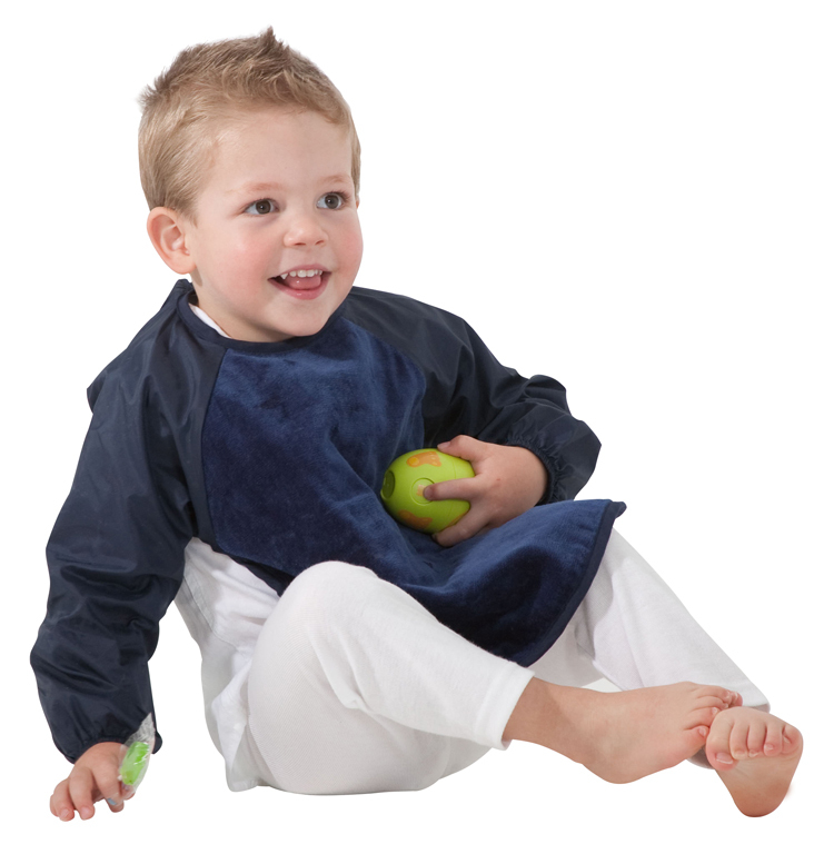 Mum 2 Mum Sleeved Wonder Bib (6-18 Months) - Navy image