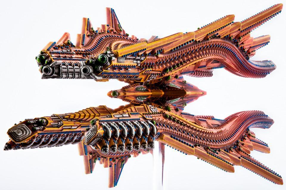 Dropfleet Commander: Shaltari Battlecruiser - Ruby/Sapphire image