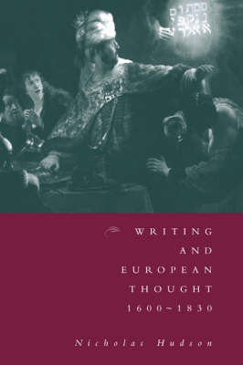 Writing and European Thought 1600–1830 image