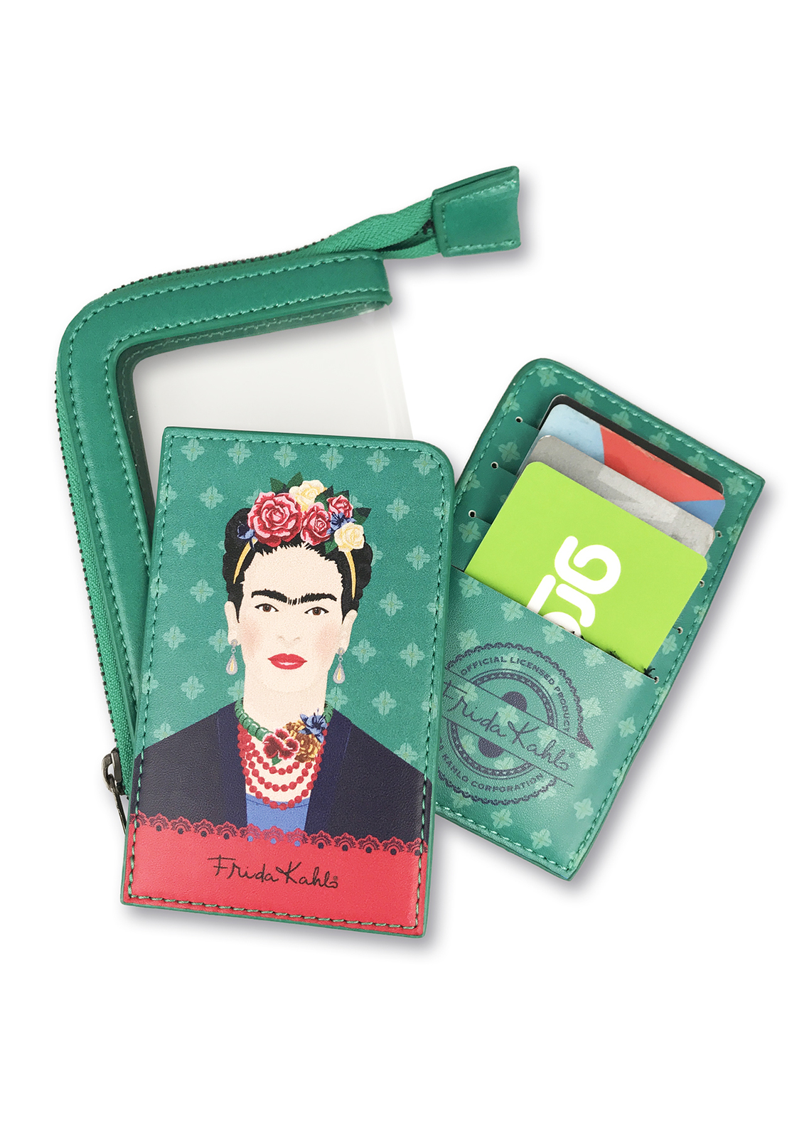 Frida Kahlo - Green Vogue Card Purse