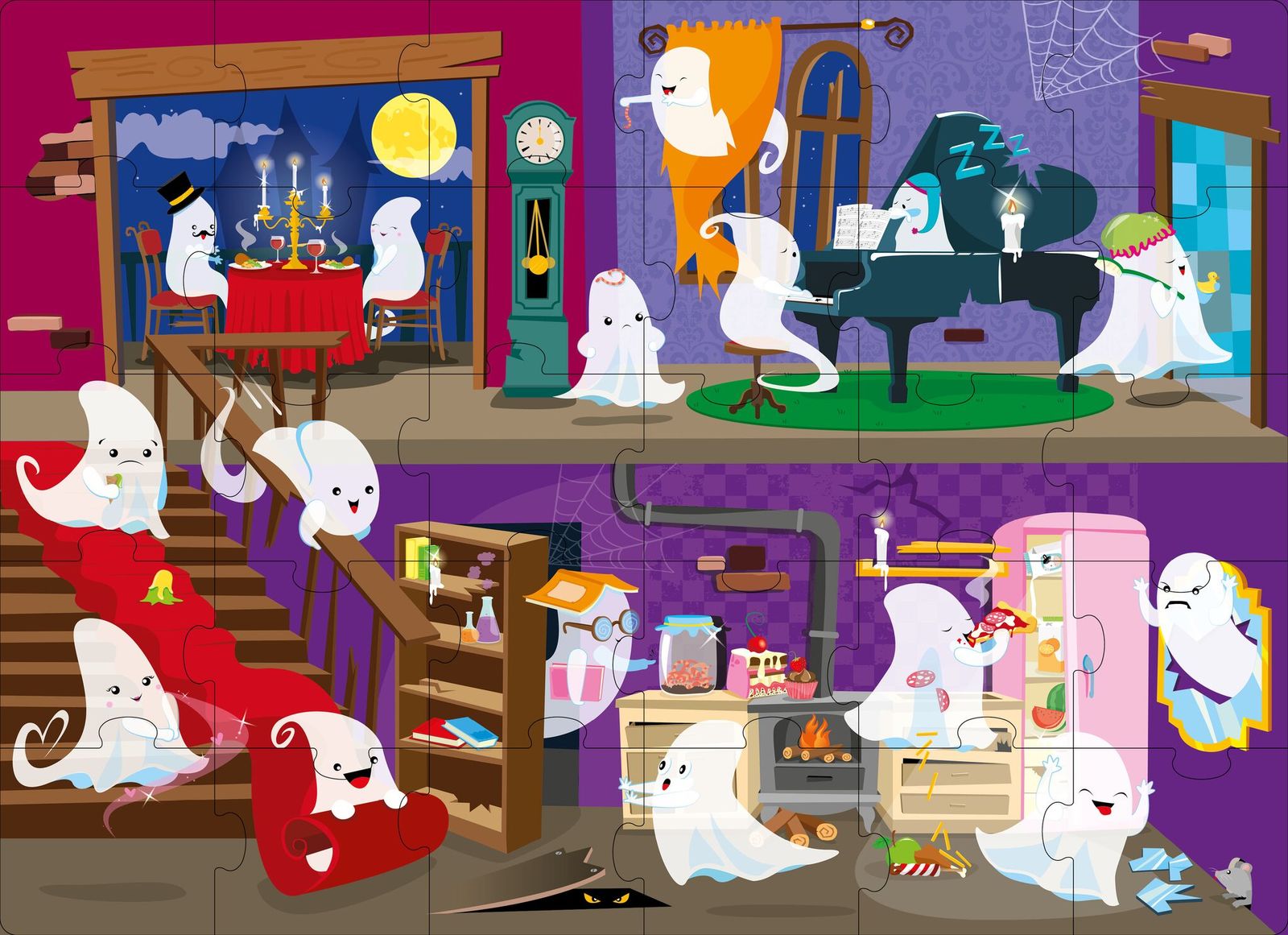 Sassi: Book & Giant Puzzle - The Ghost House by Valentina Manuzzato image