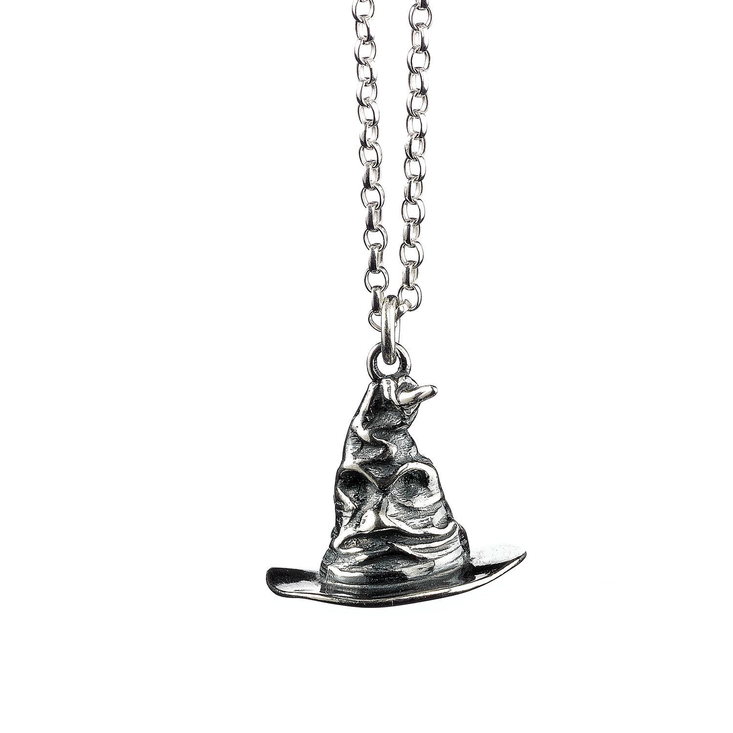 Official Harry Potter Sterling Silver Sorting Hat Necklace Women's